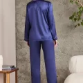 Kaliteli Şık Lacivert Kadın Pijama Takımı