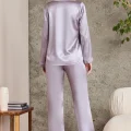 Kaliteli Şık Saten Biyeli Kadın Pijama Takımı