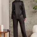 Kaliteli Şık Siyah Kadın Pijama Takımı