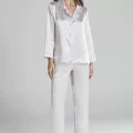Kaliteli Şık Saten Biyeli Kadın Pijama Takımı