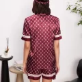 Kaliteli Şık Bordo Kadın Pijama Takımı