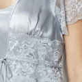 Kaliteli Şık Kadın Sabahlık Takımı Mist Rengi
