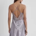 Saten Dantelli Kadın Gecelik - 605 Royal