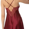Kaliteli Şık Bordo Kadın Gecelik
