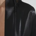 Kaliteli Şık Siyah Kadın Gecelik ve Sabahlık Takımı