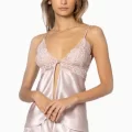Kaliteli Şık Babydoll Gecelik - Pudra Renk