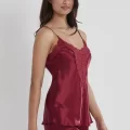 Babydoll Şort Takımı - Şık Bordo Renk