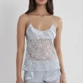 Kaliteli Şık Babydoll Şort Takımı - Mist Renk