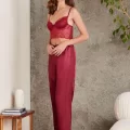 Kaliteli Şık Bordo Gelin Çeyiz Seti