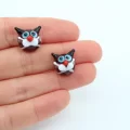 Şeffaf Mor Kedi Murano