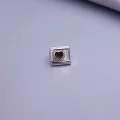 Siyah Kalp Detaylı Charm