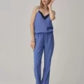 Kaliteli Şık Sophie Kadın Pijama Takımı Mavi