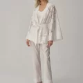 Sophie Şık Vegan Kadın Pijama Takımı - Beyaz