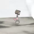 Tavşan Detaylı İtalyan Sallantılı Charm