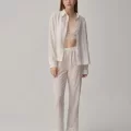 TINA Şık Rahat Kadın Braletli Pijama Takımı - Beyaz
