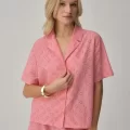 VANESSA Şık Yaz Pijama Takımı - Sunset Renkli Gecelik