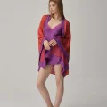 Vera Şık Violet Kadın Gecelik Sabahlık Takımı