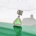 Yeşil Renk Üçgen Detaylı Sallantılı İtalyan Charm