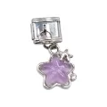 Yıldız Desenli İtalyan Charm Sallatılı YZ1