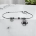 Yonca Yaprağı Kadın Çelik Bileklik