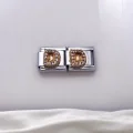 Zirkon Taşlı Harf Charm D