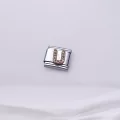 Zirkon Taşlı Harf Charm U