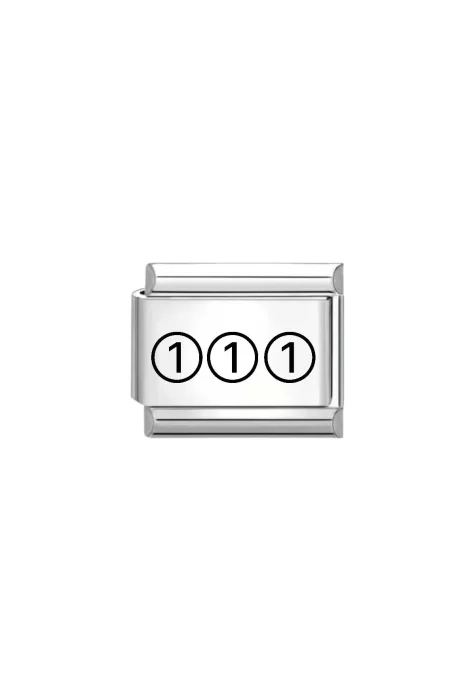 111 Yazılı İtalyan Charm
