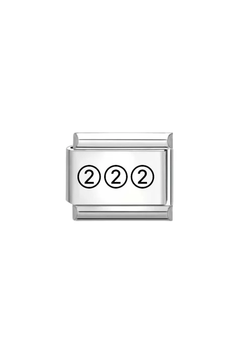 222 Yazılı İtalyan Charm