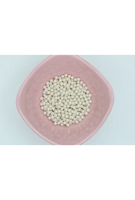 5mm Krem Cam İnci 50gr