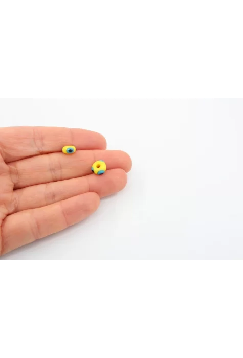 6mm Yuvarlak Sarı Murano