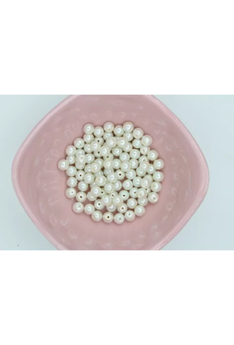 8mm Krem Cam İnci 50gr