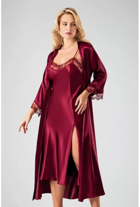 2li Uzun Sabahlık Bordo 7720