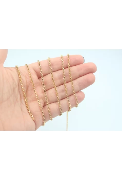 Altın Kap. 2mm Doc Zincir 1mt