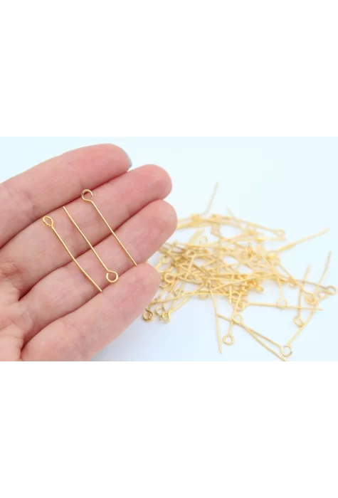 Altın Kap. 3cm Halkalı Çivi 2,5gr