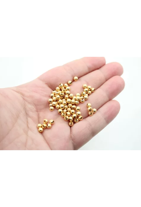Altın Kaplama 4mm Pütürlü Top