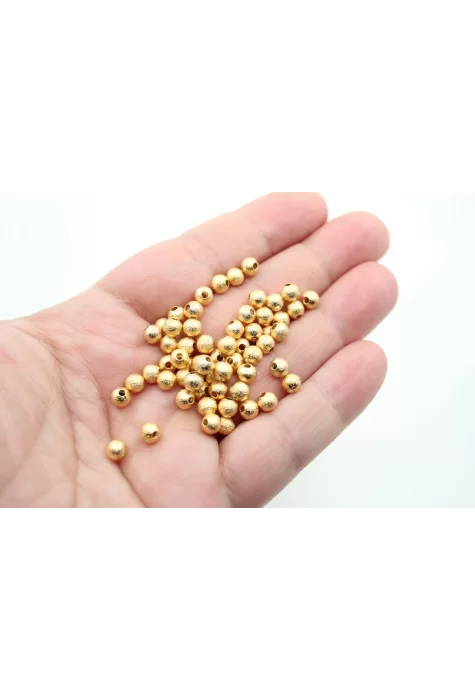 Altın Kaplama 5mm Pütürlü Top