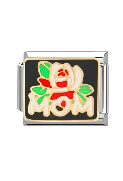 Annem Mom Desenli İtalyan Bileklik
