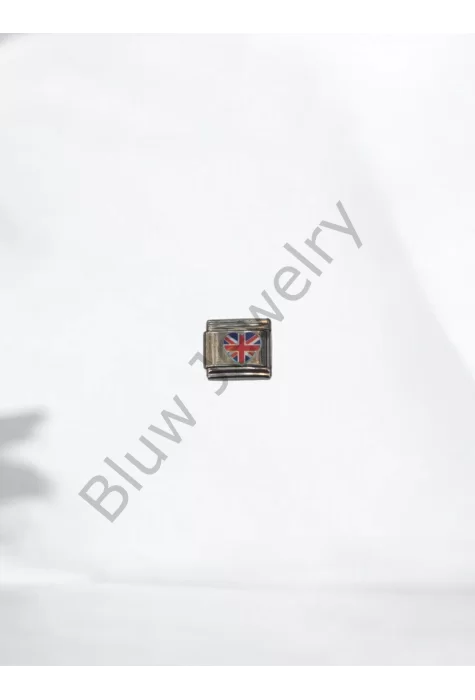Bayrak Detaylı İtalyan Charm 1
