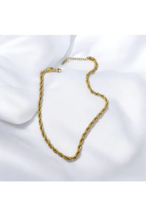 Burgu Zincir Kolye Gold Renk