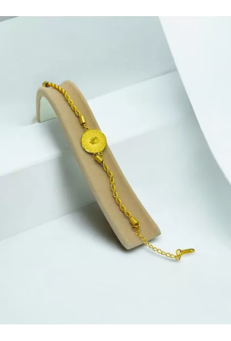 Burgu Zincir Turalı Model Bileklik