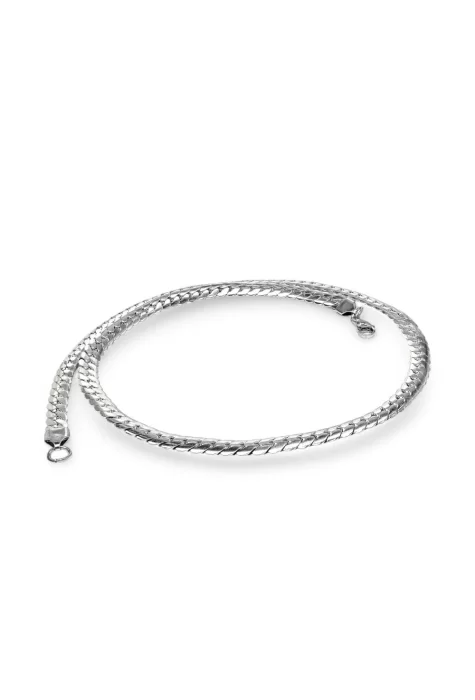 Ezme Balık Sırtı Çelik Kolye 1.6Mm