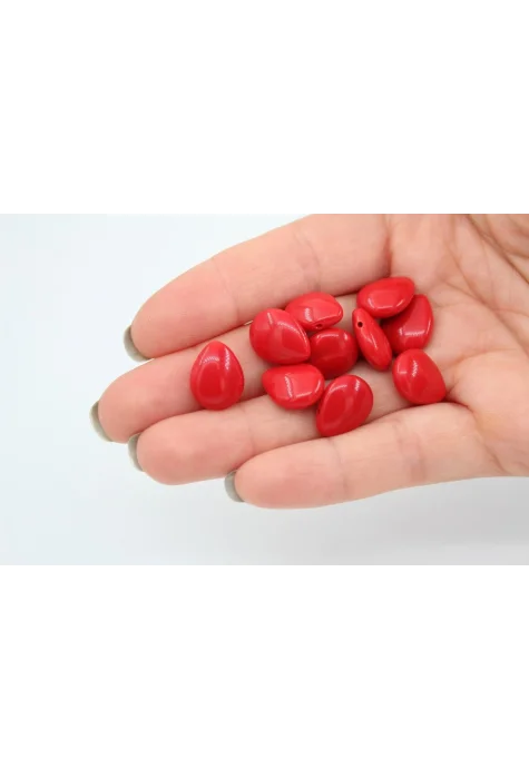 Flat Drop Boncuk Kırmızı 25gr