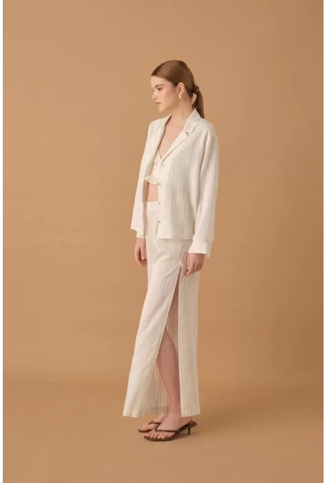 FLEUR Şık ve Rahat Braletli Kadın Pijama Takımı - Neutral