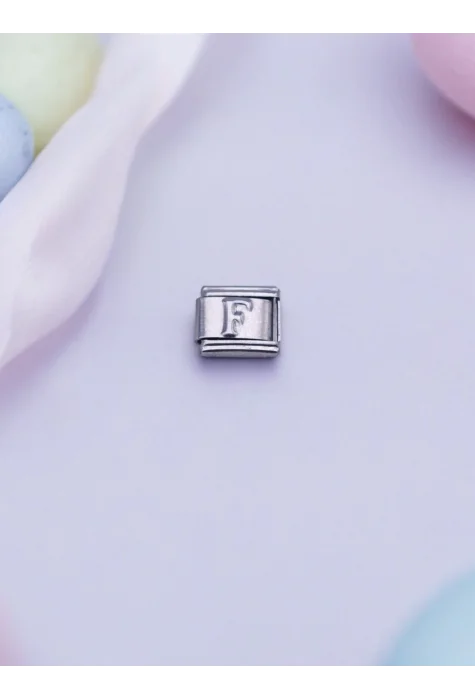 Harf Desenli İtalyan Charm F Harfi