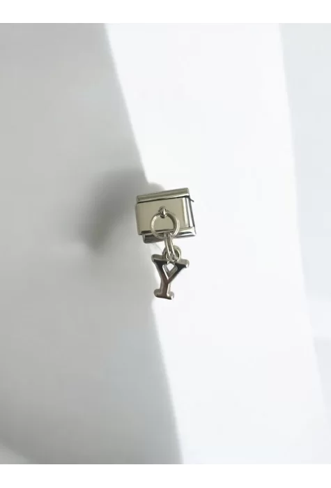Harf Detaylı İtalyan Charm Y