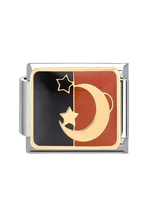 Hilal ve Yıldız Desenli İtalyan Charm