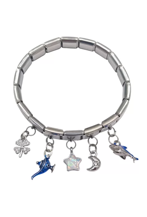 İtalyan Charm Bileklik 5 Charmlı MD1
