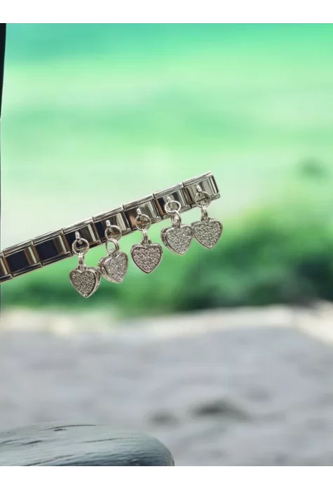 Kalp Figürlü İtalyan Charm
