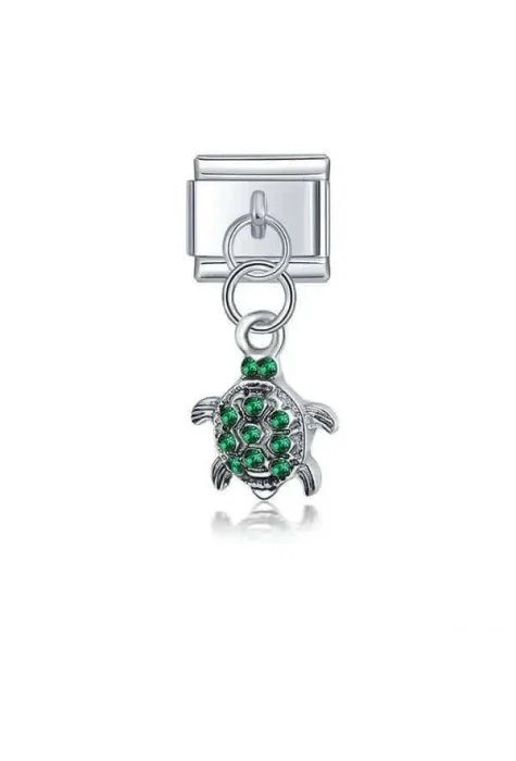 Kaplumbağa Desenli İtalyan Charm