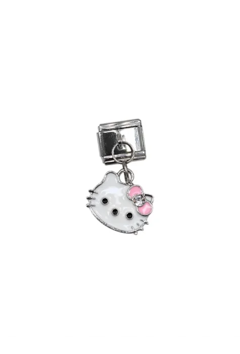 Kedi Desenli İtalyan Charm